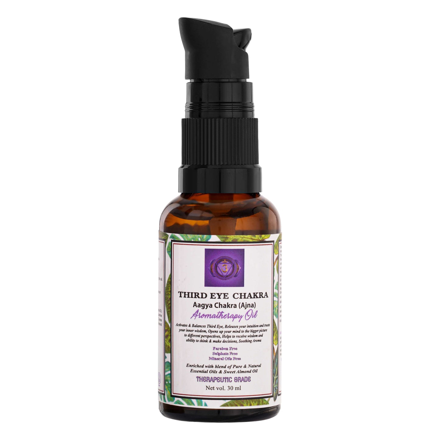 Third Eye Chakra Balancing Aromatherapy Oil