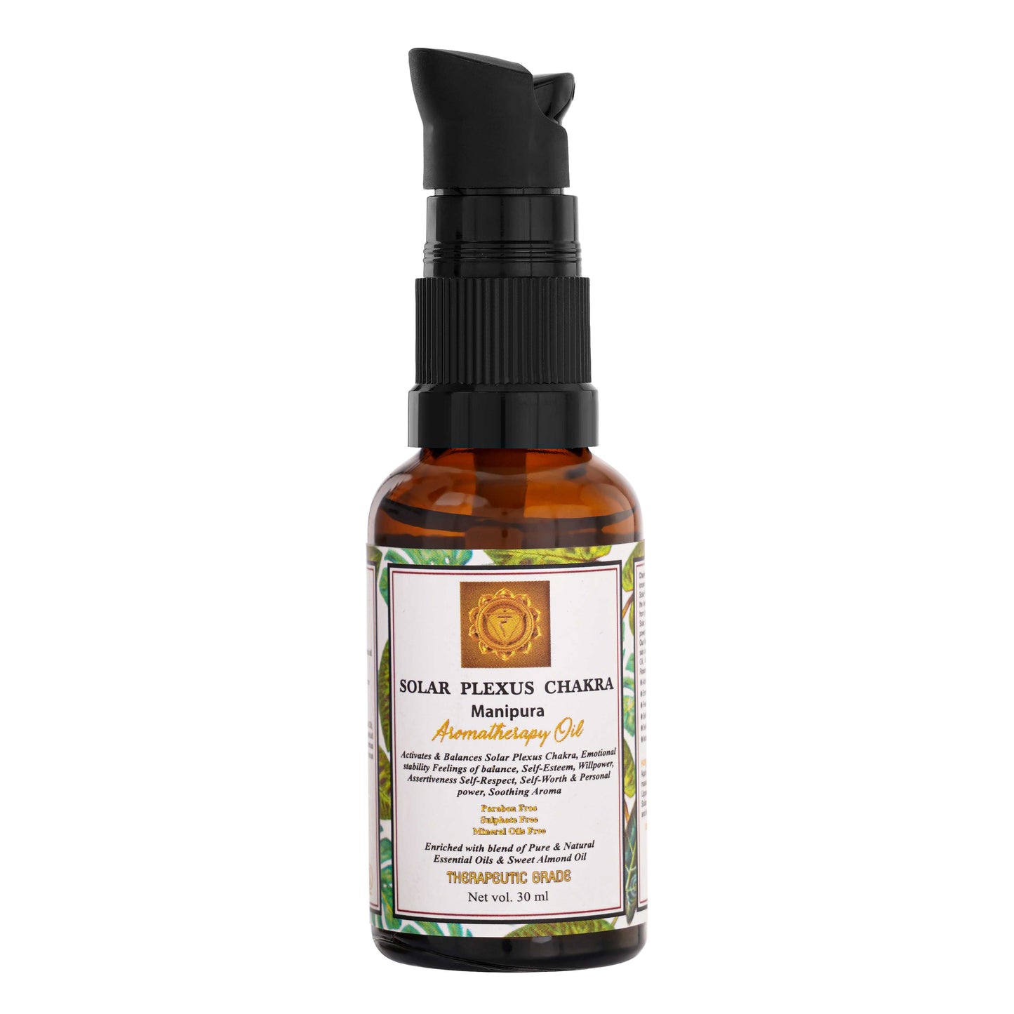 Solar Plexus Chakra Balancing Aromatherapy Oil