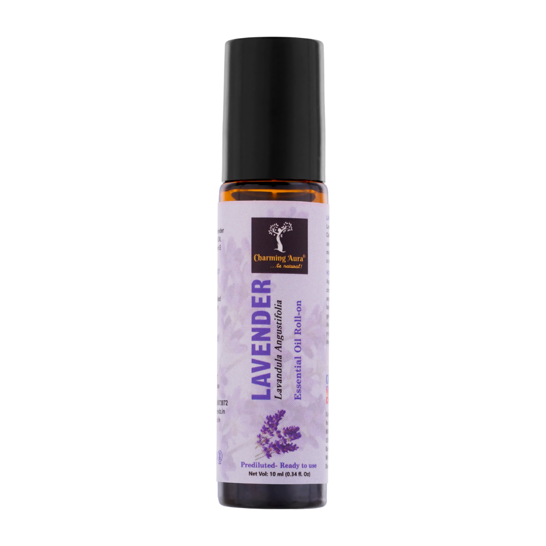 Lavender Essential Oil | Roll-On | Prediluted ready to use | Skin Care | Combats Negative Emotions | Stress Relief | Sound Sleep | 10ml |