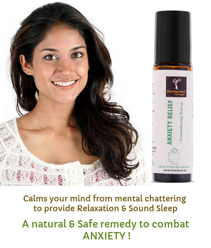 Anxiety Relief Essential Oils Blend | Roll-on | Relieving Anxiety and Promoting Relaxation | Sound Sleep | Crafted by Professional Aromatherapists