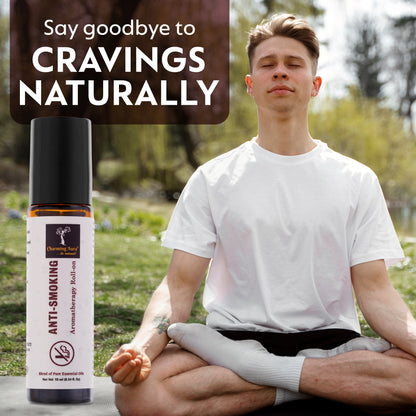 Anti Smoking Essential Oil Blend | Cuts down the craving of smoking Cigarettes or Tobacco | Helps to quit smoking | 100% Pure & Natural Essential Oils | Roll-on |