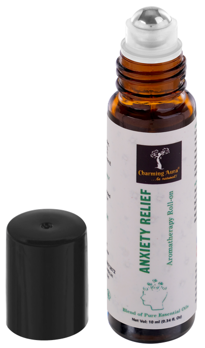 Anxiety Relief Essential Oils Blend | Roll-on | Relieving Anxiety and Promoting Relaxation | Sound Sleep | Crafted by Professional Aromatherapists