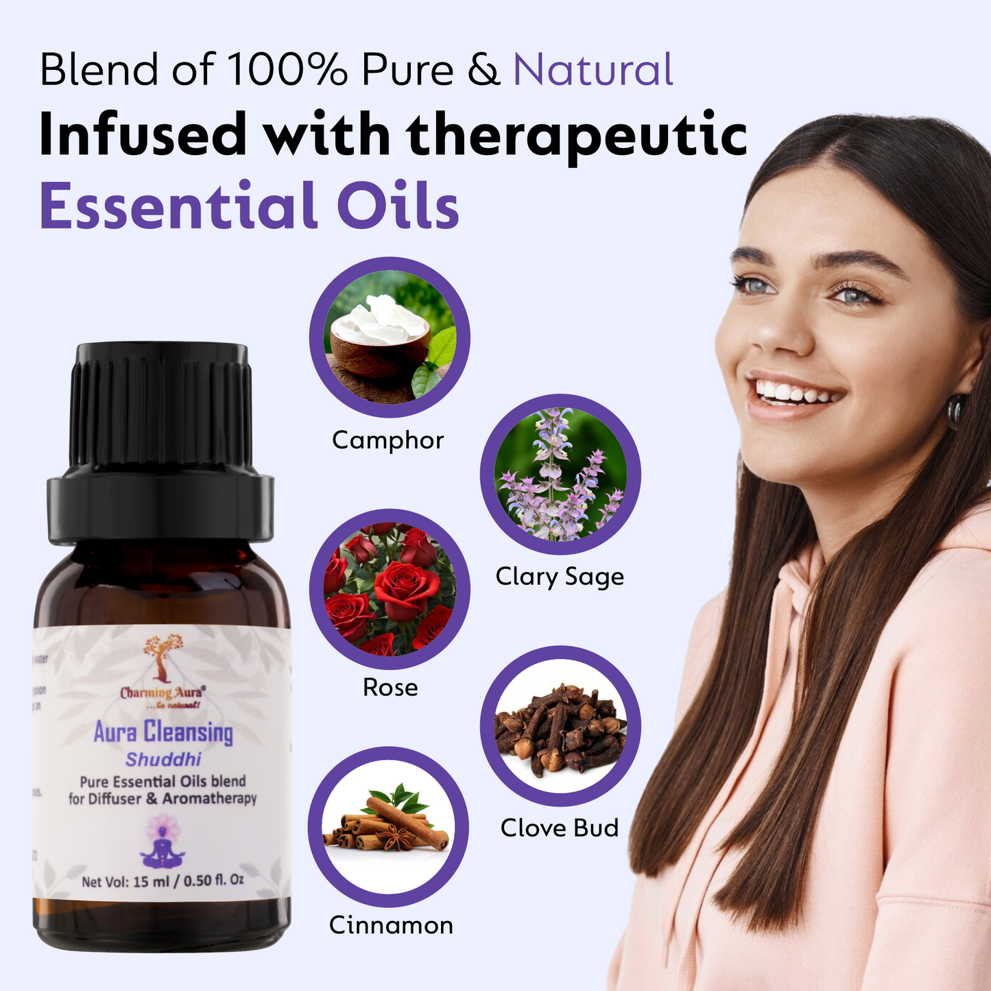 Aura Cleansing Essential Oils Blend - 15ml