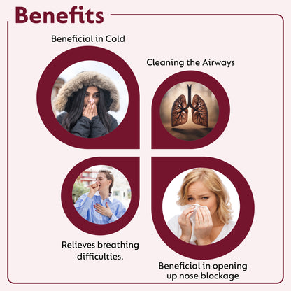 Breathe Ease Roll-on | Blend of Pure Essential Oils | Eucalyptus, Peppermint, Cardamom | Relief for Breathing Difficulties