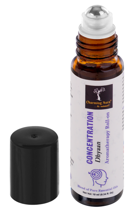 Concentration Essential Oils Blend | Activate your senses and helps to develop sound concentration | Blend of pure Essential Oils | Roll-on | 10ml