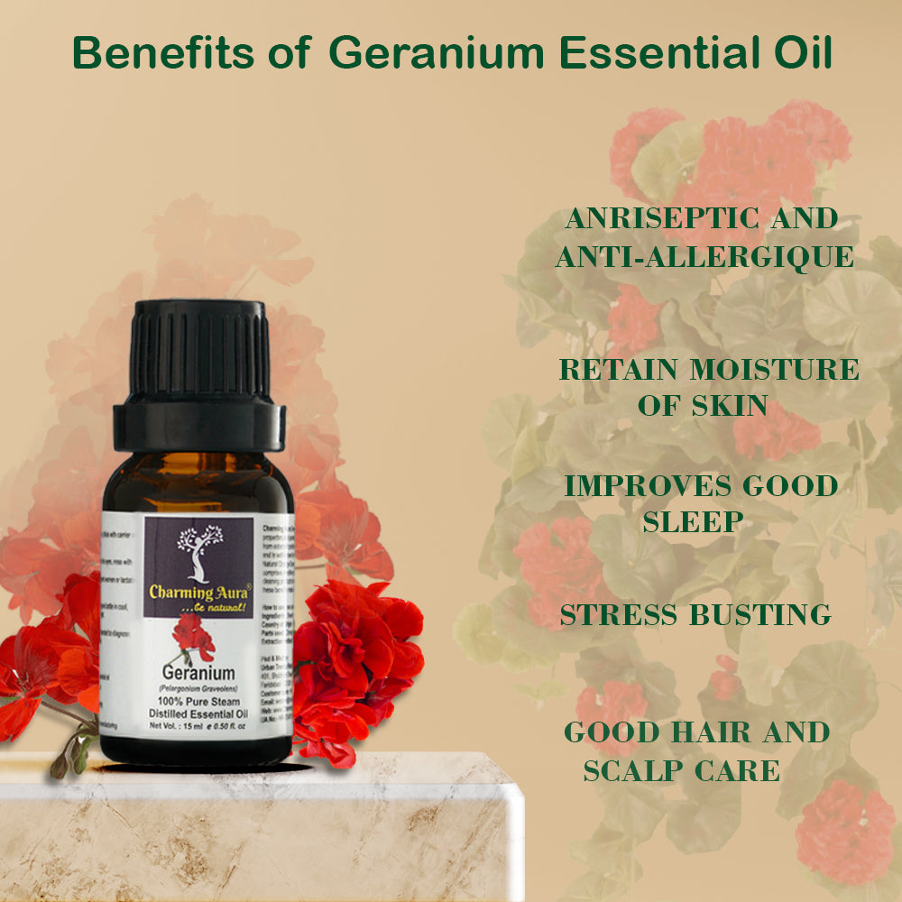 Geranium Organic Essential Oil