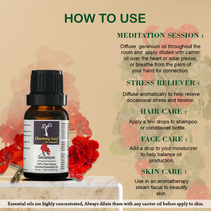 Geranium Organic Essential Oil