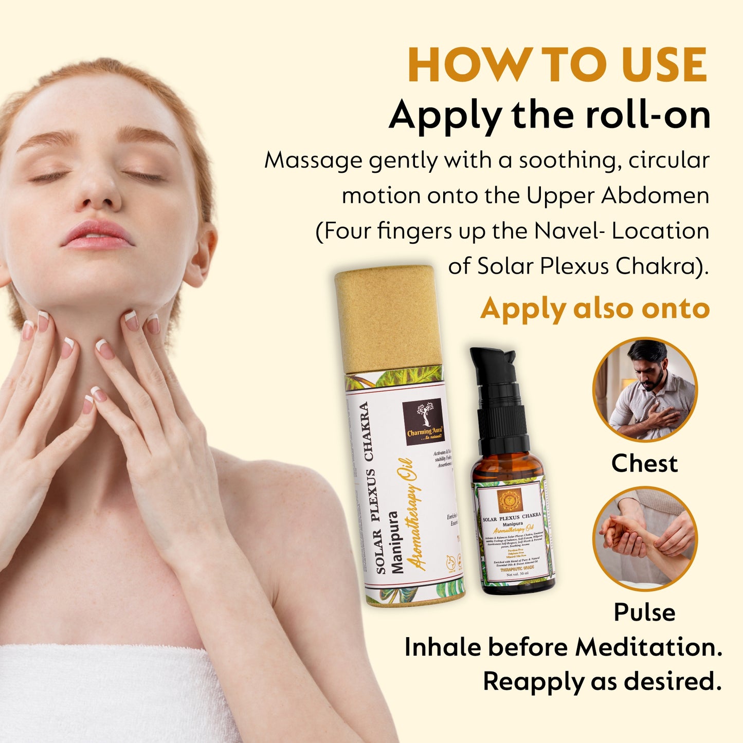 Solar Plexus Chakra Balancing Aromatherapy Oil