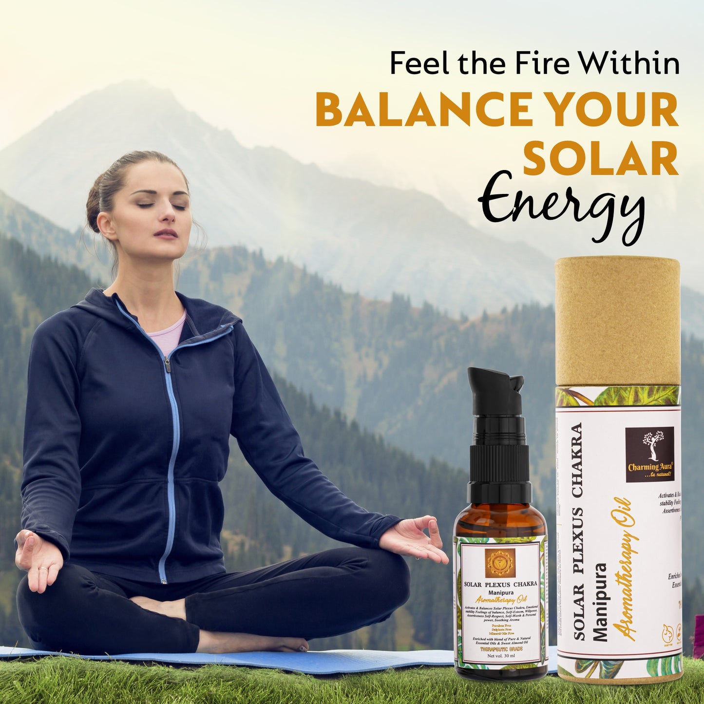 Solar Plexus Chakra Balancing Aromatherapy Oil