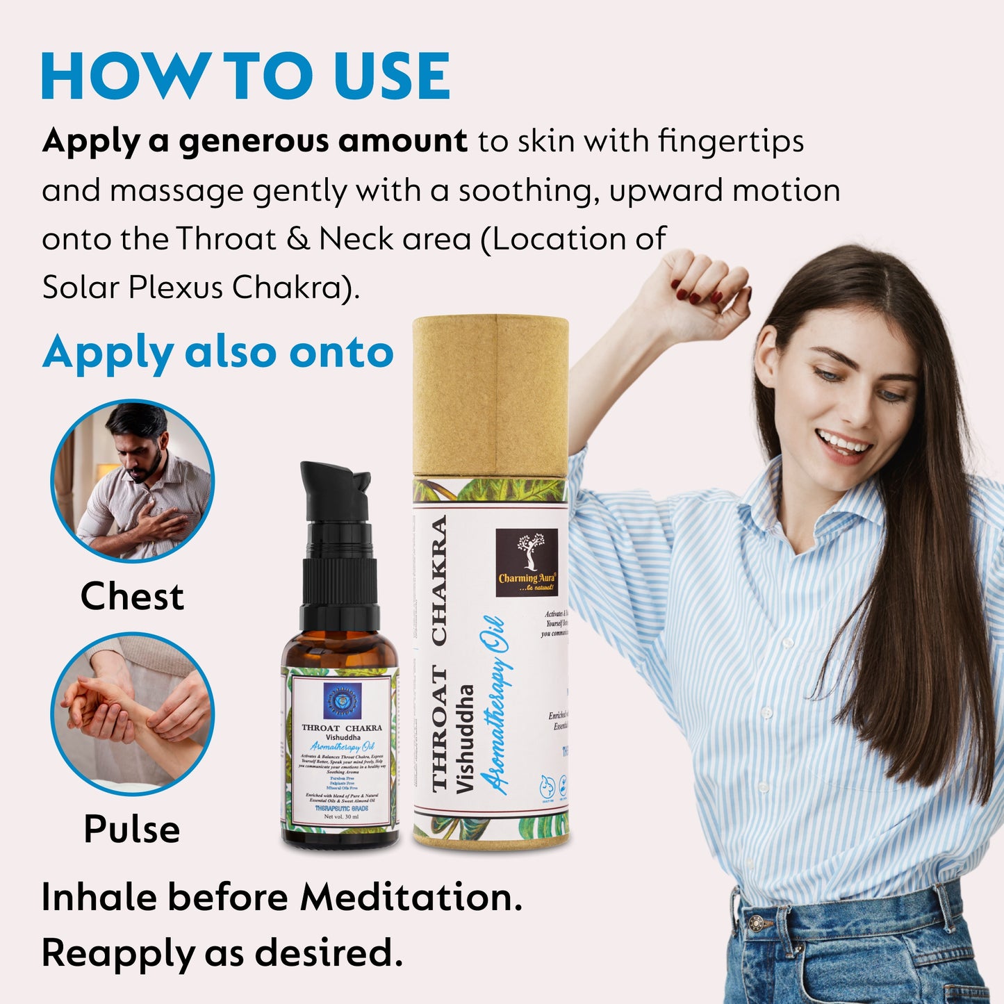 Throat Chakra Balancing Aromatherapy Oil