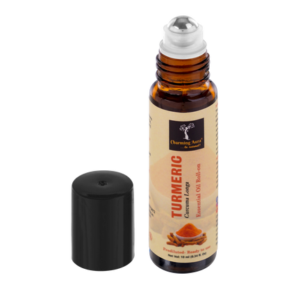 Turmeric Essential Oil | Roll-On | Prediluted ready to use | for Pain relief & Skin Care | Pure & Natural Therapeutic Grade | 10ml |