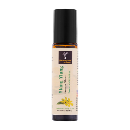 Ylang Ylang Essential Oil | Roll-On | Prediluted ready to use | for Skin Care, Meditation | Soothing Floral Fragrance | 10ml |