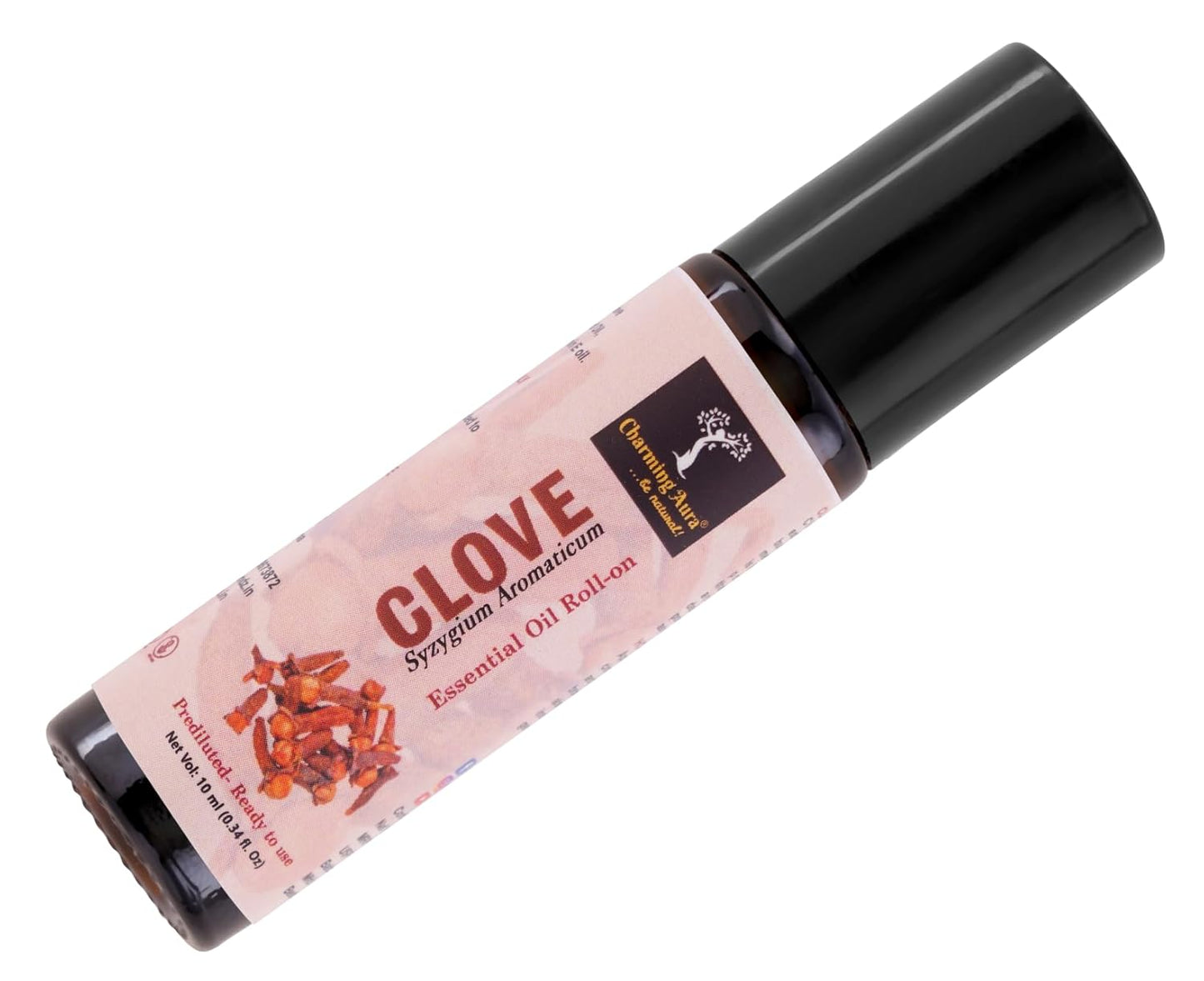 Clove Bud Essential Oil | Roll-On | for Pain Relief, Easy breathing, Stress Relief | Pure & Natural Therapeutic Grade | Prediluted Ready to use |10ml |