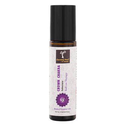 Crown Chakra (Sahasrara) Roll-on Therapy Oil- Blend of Pure & Natural Essential Oils, Enjoy a Feeling of Oneness - 10ml