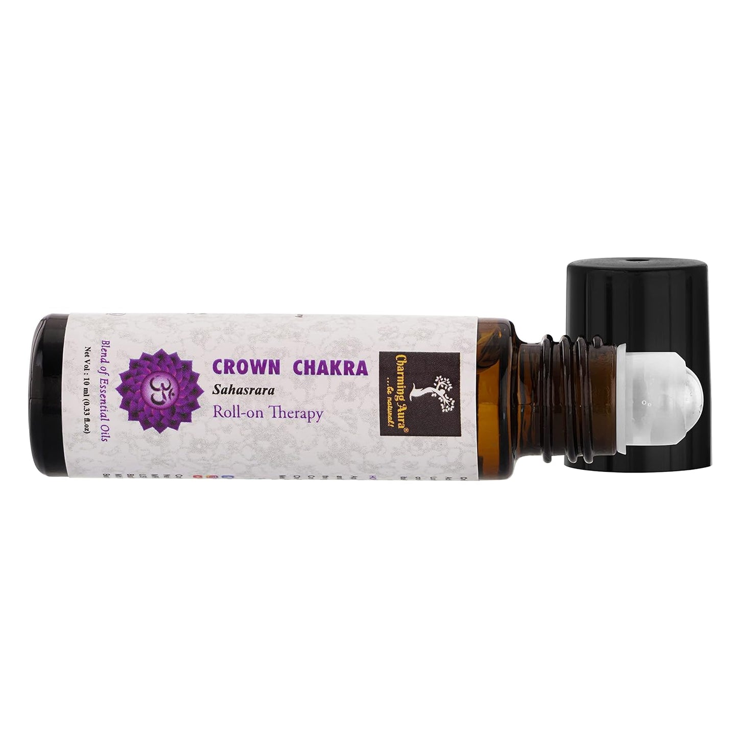 Crown Chakra (Sahasrara) Roll-on Therapy Oil- Blend of Pure & Natural Essential Oils, Enjoy a Feeling of Oneness - 10ml