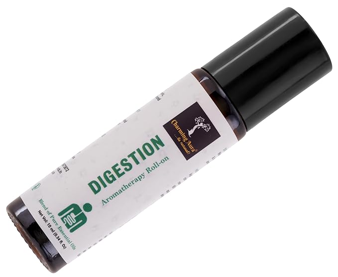 Digestion Essential Oil Blend | Works effectively on indigestion & bloating due to over eating and having gastric troubles | Ayurvedic | Roll-on |