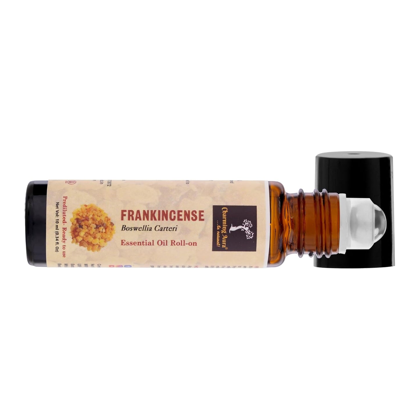 Frankincense Essential Oil | Roll-On | Prediluted ready to use | for stress relief, Skin Care, Meditation, Yoga, Reiki healing, Chakra Balancing | 10ml |