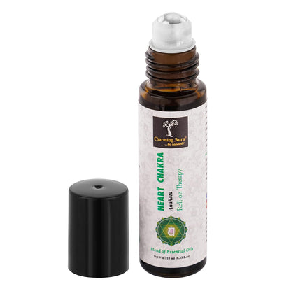 Heart Chakra (Anahata) Roll-on Therapy Oil (10ml) - Blend of pure & natural essential oils - Open up to Love and Compassion