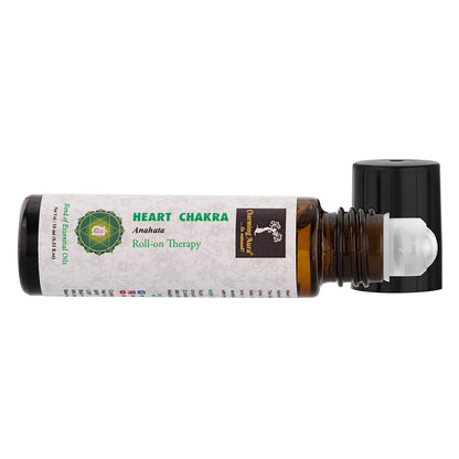 Heart Chakra (Anahata) Roll-on Therapy Oil (10ml) - Blend of pure & natural essential oils - Open up to Love and Compassion