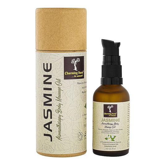 Jasmine Aromatherapy Body Massage Oil- Relaxes Muscles, Anti-bacterial, Soothing aroma - 50ml