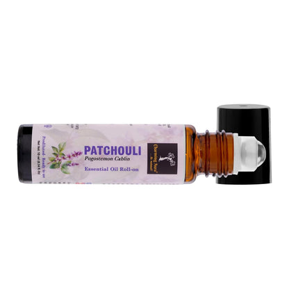 Patchouli Essential Oil | Roll-On | Prediluted ready to use | for Stress relief, Skin Care, Meditation, Yoga, Easy Breathing | 10ml |