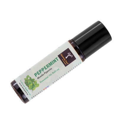 Peppermint Essential Oil | Roll-On | Prediluted ready to use | for Stress relief, Skin Care, Meditation, Headache Relief, Concentration | 10ml