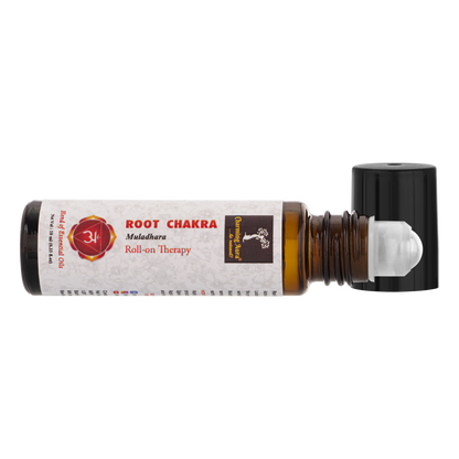 Root Chakra (Muladhara) Roll-on Therapy Oil | 10ml | Blend of pure & natural essential oils | Feel Grounded, Secure & Safe | Natural & Safe |