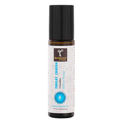 Throat Chakra (Vishuddha) Roll-on Therapy Oil- Blend of Pure & Natural Essential Oils, Express your Authentic Voice- 10ml