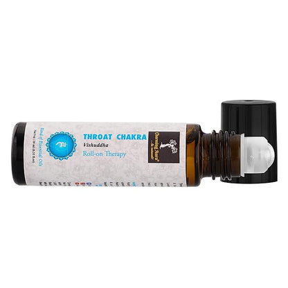 Throat Chakra (Vishuddha) Roll-on Therapy Oil- Blend of Pure & Natural Essential Oils, Express your Authentic Voice- 10ml